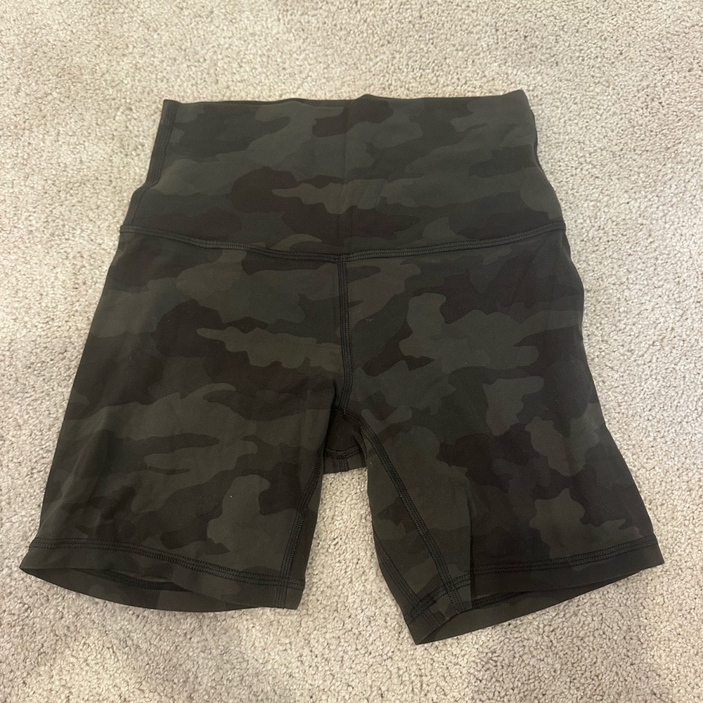 Lululemon Athletica Camo Align Biker Shorts